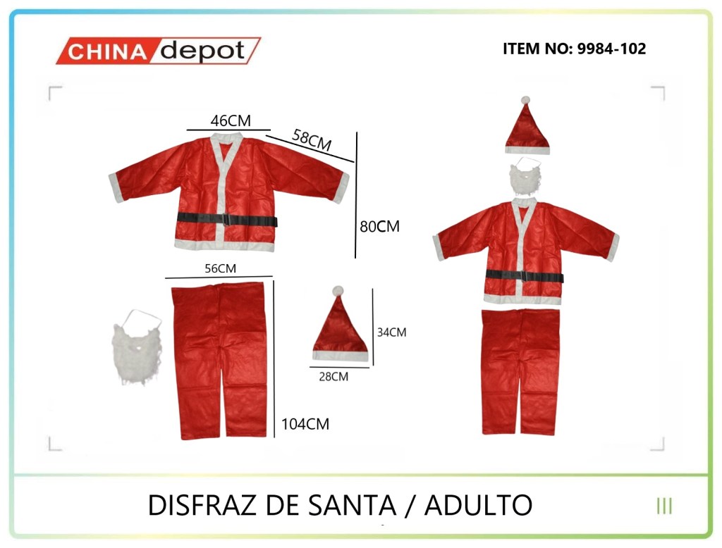 DISFRAZ DE SANTA